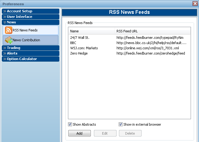 RSSNewsFeedsConfig