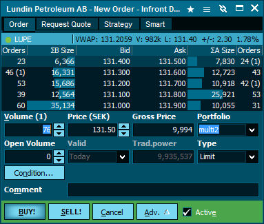 New order entry Nordlys